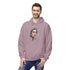 Palestine Woman Art Hoodie Unisex - Keffiyeh Scarf Dual-Sided Graphic Pullover